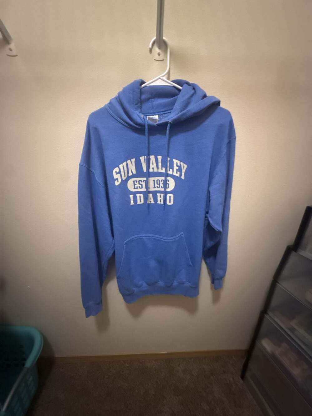 Port & Company Sun Valley Idaho Est. 1936 Blue Pullover Hoodie